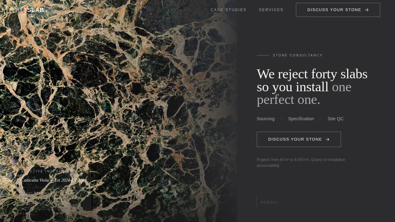 Marble Products & Portfolio Website Template