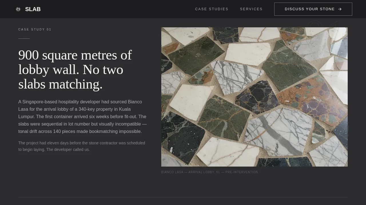 Marble Products & Portfolio Website Template