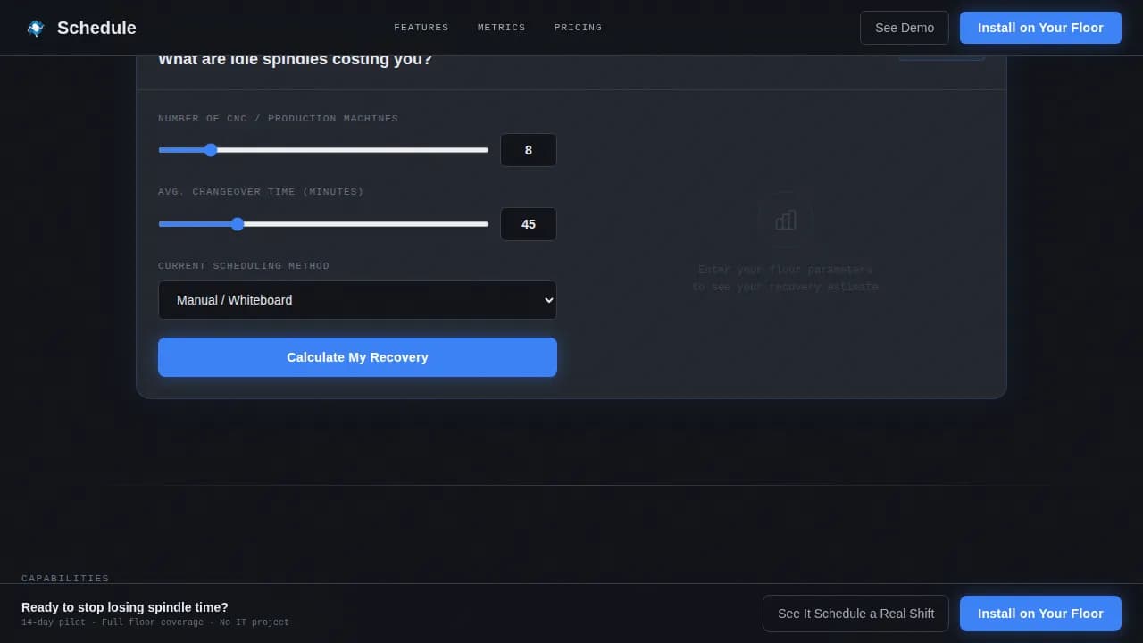 Optimize — Smart Factory Automation Landing Page Template