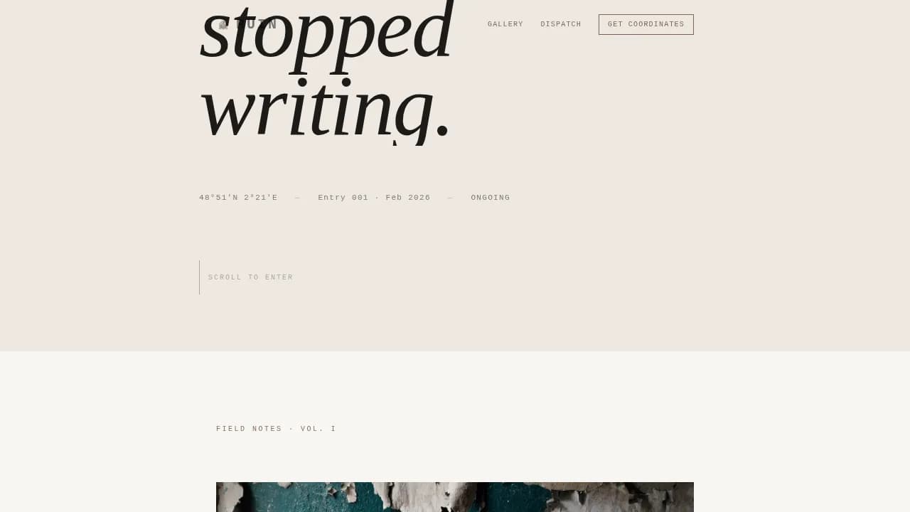 Capture — Urban Exploration Photography Landing Page Template