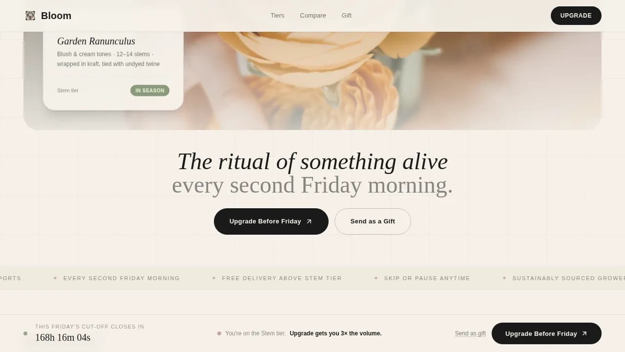 Florist & Plant Shop Booking Website Template