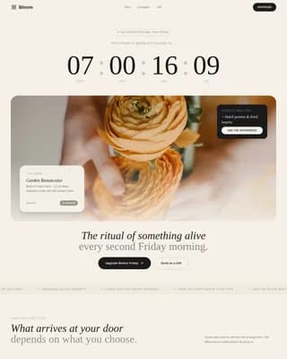 Florist & Plant Shop Booking Website Template
