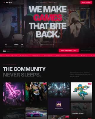 Launch — Cutting-Edge Game Studio Landing Page Template