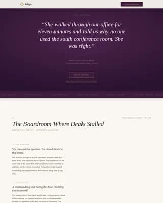 Harmony — Executive Feng Shui Case Study Landing Page Template