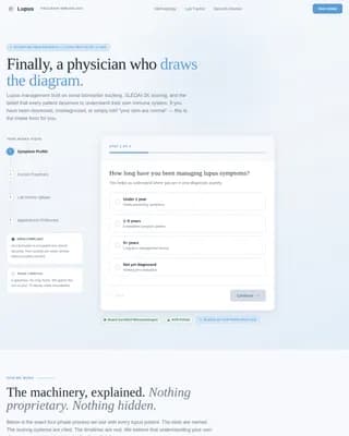 Lupus — Expert Rheumatology Clinic Landing Page Template