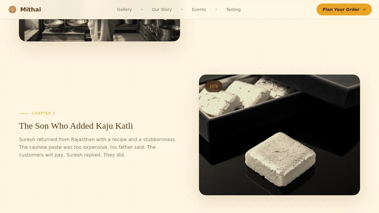 Regional & Specialty Restaurant Professional Website Template