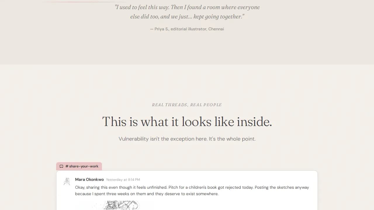 Atelier — Healing Artist Collective Landing Page Template