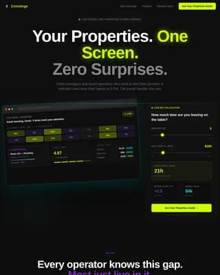 Welcome — Premium Hospitality Management Landing Page Template