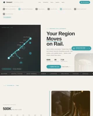 Public Transportation Professional Website Template