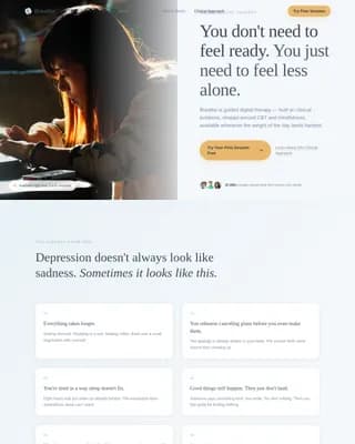 Serenity — Therapeutic Mental Health Coaching Landing Page Template