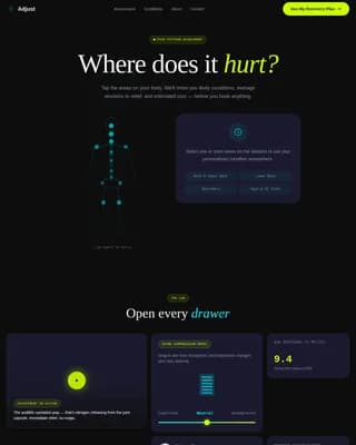 Restore — Advanced Spinal Wellness Landing Page Template