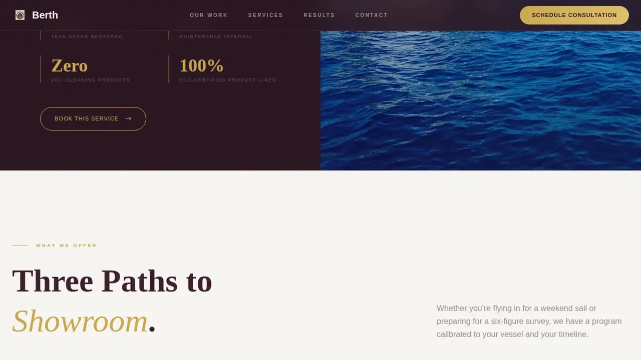 Specialty Cleaning Professional Website Template