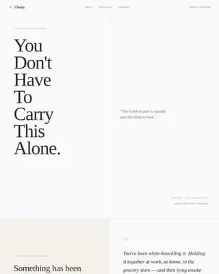 Serenity — Quiet Psychologist Booking Landing Page Template
