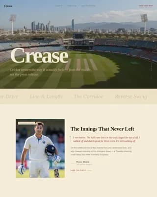 Sports Blog Pre-Launch Website Template