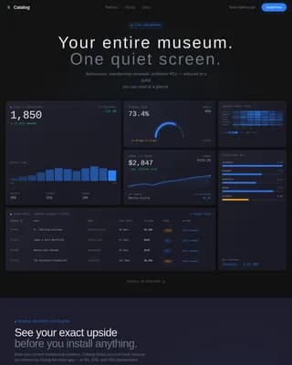 Archive — Intelligent Museum CRM Landing Page Template
