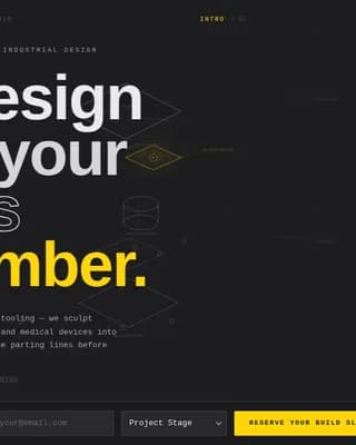 Studio — Precision Industrial Design Landing Page Template