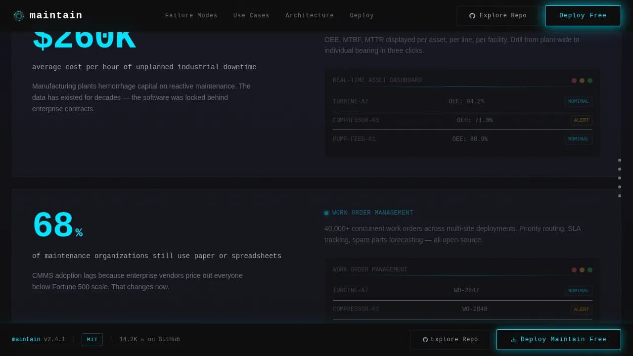 Steward — Open-Source Enterprise Operations Landing Page Template
