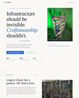 Cable Installer Portfolio Website Template