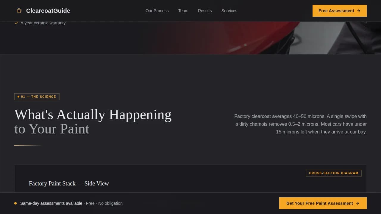 Polish — Expert Paint Correction Generation Landing Page Template
