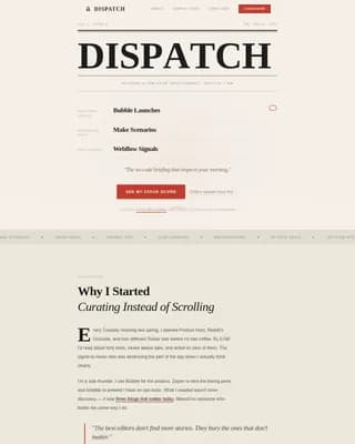 Digest — Morning No-Code Automation Landing Page Template