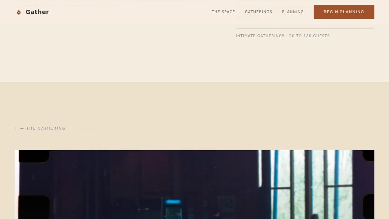Honor — Elegant Venue Rental Landing Page Template