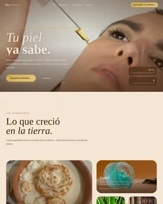 Tez - Ancestral Heritage Skincare Landing Page Template