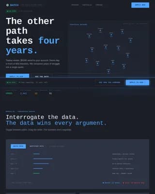 High-Velocity Startup Accelerator Technical Founders Website Template