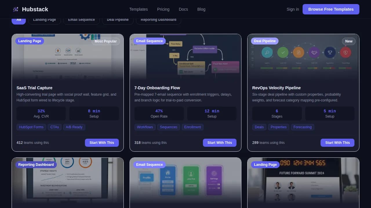 Blueprint — Pre-Built HubSpot Library Landing Page Template