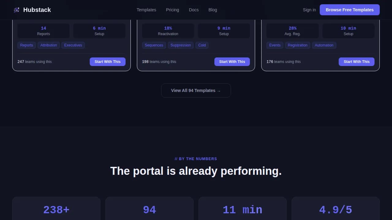 Blueprint — Pre-Built HubSpot Library Landing Page Template