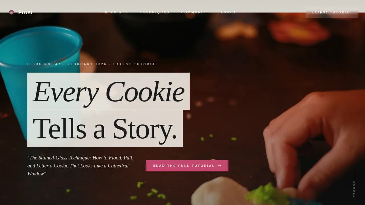 Decorate — Editorial Baking Guide Landing Page Template