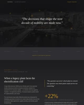 Strategy — Executive Automotive Landing Page Template