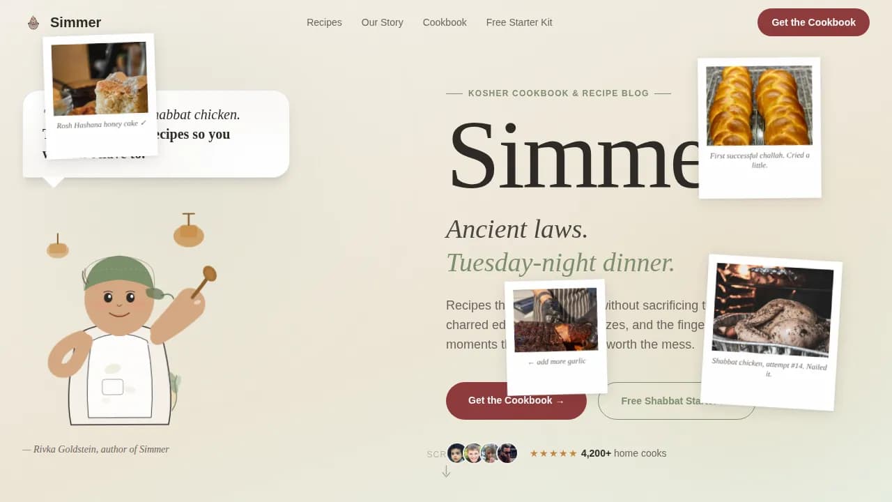 Kosher Food & Dining Professional Website Template