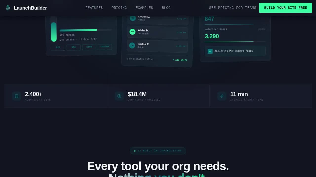 Mission — Build Relentless Websites Landing Page Template