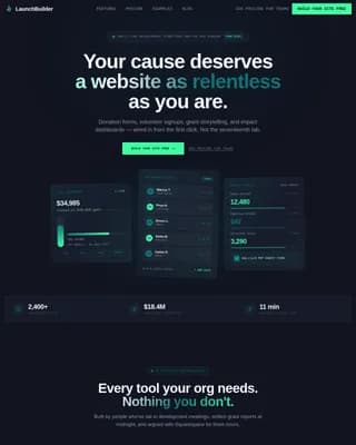 Mission — Build Relentless Websites Landing Page Template