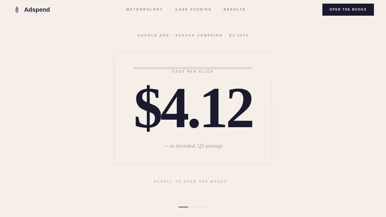 Adspend - Precision PPC Rebuild Landing Page Template