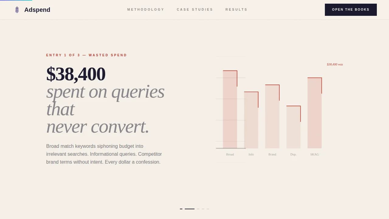 Adspend - Precision PPC Rebuild Landing Page Template