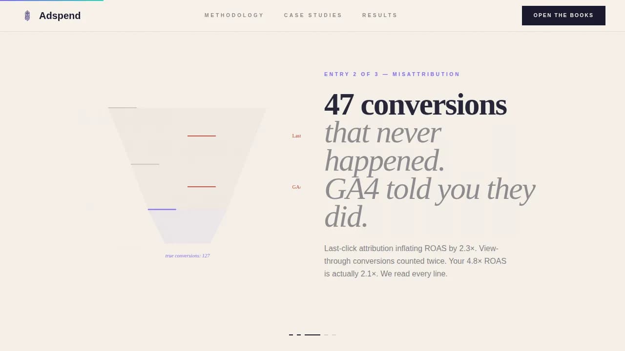 Adspend - Precision PPC Rebuild Landing Page Template