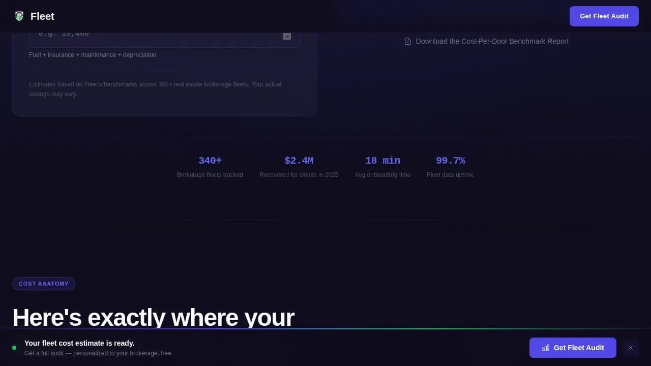Logistics — Streamlined Vehicle Operations Landing Page Template