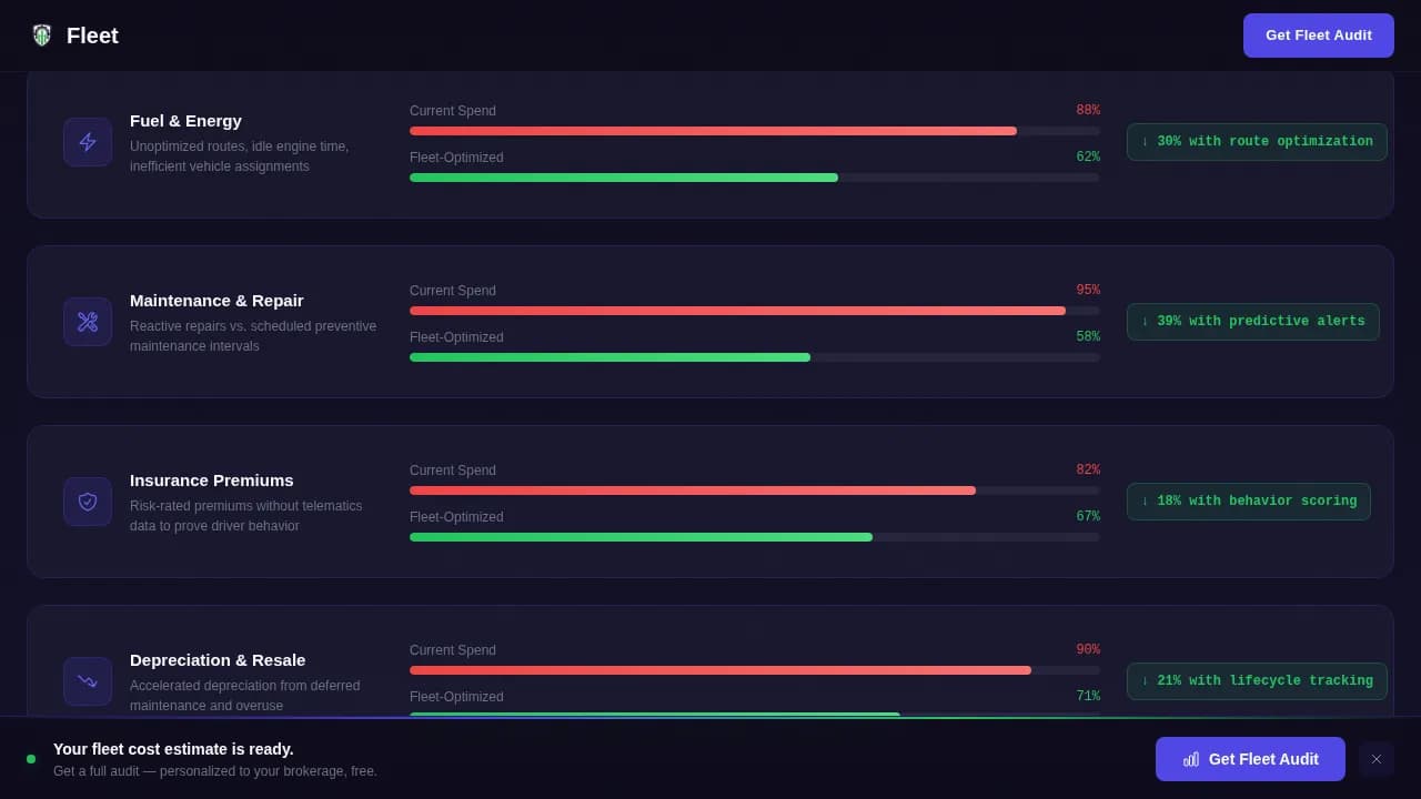 Logistics — Streamlined Vehicle Operations Landing Page Template