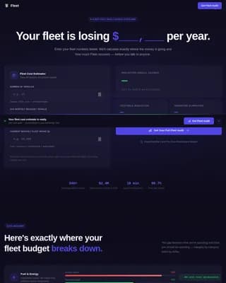 Logistics — Streamlined Vehicle Operations Landing Page Template