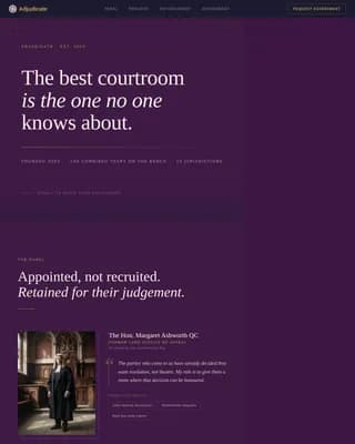 Mediate — Expert Dispute Resolution Landing Page Template