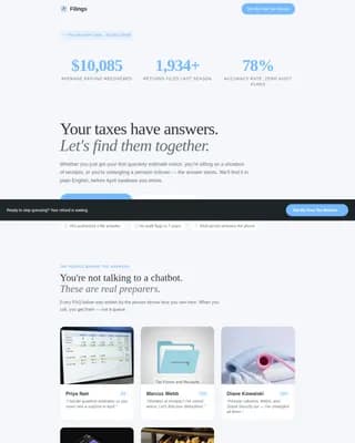 Return — Trusted Tax Preparation Landing Page Template