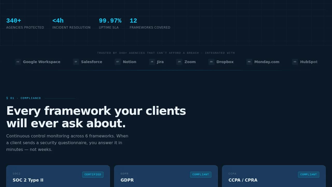 Certify — Advanced Regulatory Governance Landing Page Template