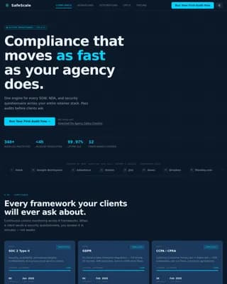 Certify — Advanced Regulatory Governance Landing Page Template