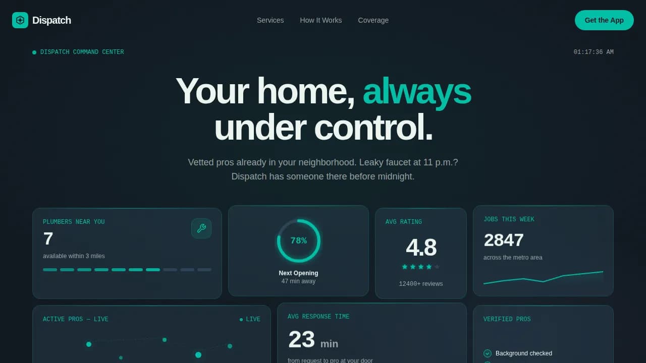 Mobilize — Intelligent Service Operations Landing Page Template