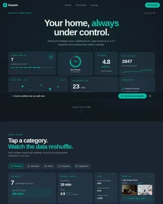 Mobilize — Intelligent Service Operations Landing Page Template
