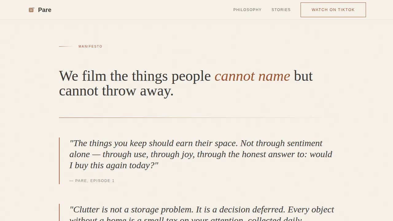 Simplify — Intentional Minimalist Living Landing Page Template