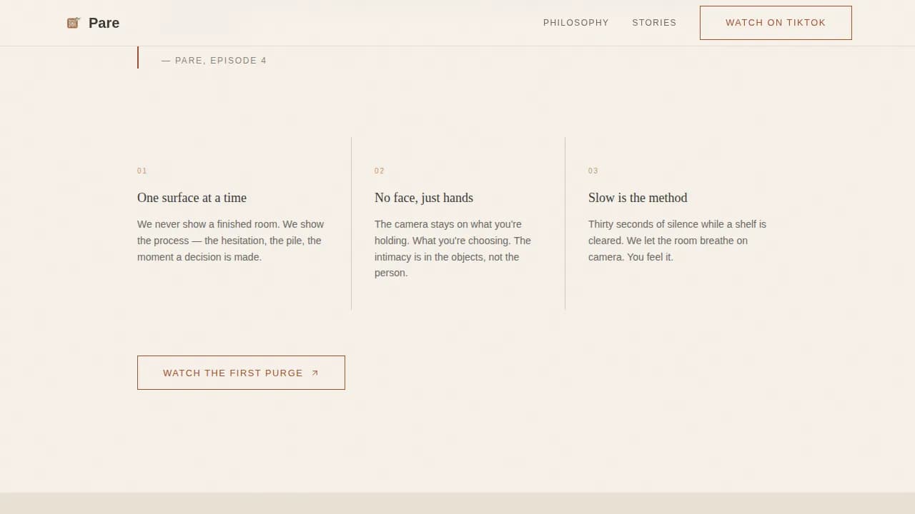 Simplify — Intentional Minimalist Living Landing Page Template