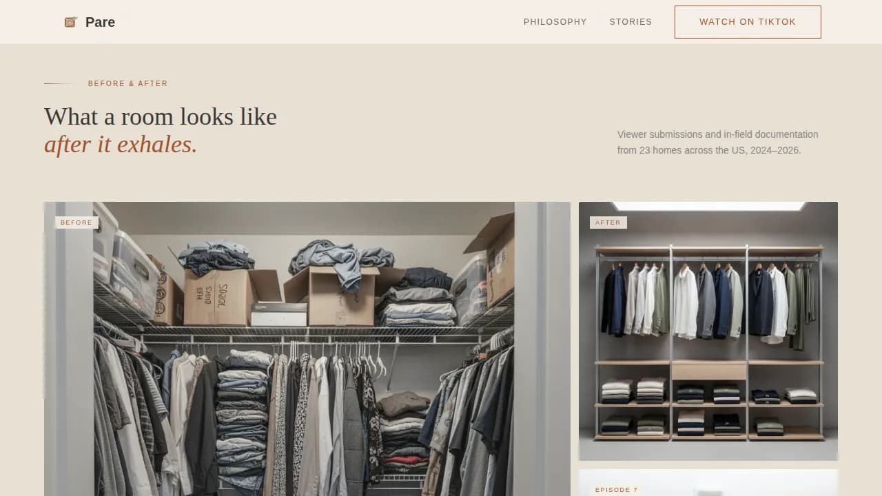 Simplify — Intentional Minimalist Living Landing Page Template