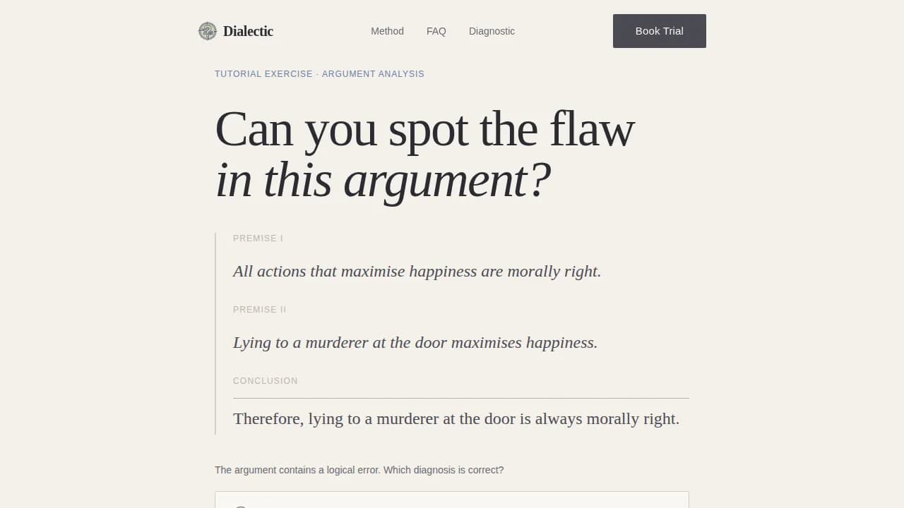 Socratic — Master Philosophy Tutoring Landing Page Template